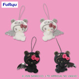 Panda Hello Kitty - Little Devil x Angel Mascot