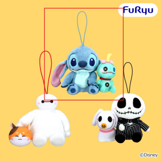 ディズニーキャラクター　ＦｕｋｕＦｕｋｕ　ペアマスコット　Ａ