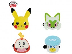 Pokemon - Face Plushy Clip -Pikachu, Sprigatito, Fuecoco, Quaxly-