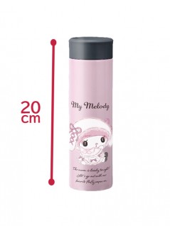 My Melody ♡ Kuromi - Moonlit Melo-Kuro Slim Stainless Bottle A