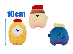 お文具といっしょ　ボールチェーン付きエビフライ＆ソースになりきりぬいぐるみ