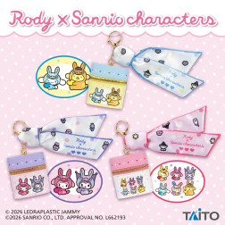 Ｒｏｄｙ×サンリオキャラクターズ　スカーフ付きチャームポーチ