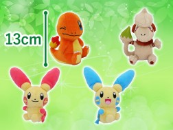 ポケットモンスター しっぽみてみて ぬいぐるみ ヒトカゲ ドーブル プラスル マイナン オンラインクレーンゲーム トレバ