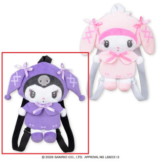 マイメロディ♡クロミ　月夜のメロクロぬいぐるみリュック３　Ａ