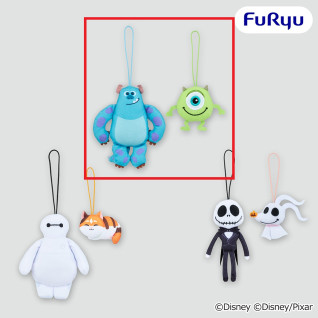 ディズニー＆ピクサーキャラクター　ぺたっとペアマスコット　Ｂ