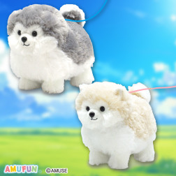 ころりんわんこのモフまるリードでお散歩ギミック