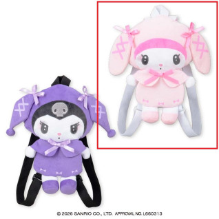 マイメロディ♡クロミ　月夜のメロクロぬいぐるみリュック３　Ｂ