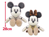 ミッキー＆ミニー　デココレ　制服ベストＢＩＧぬいぐるみ