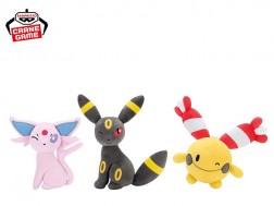 Pokemon - Hopepita Plushy -Eevee, Umbreon, Chingling-