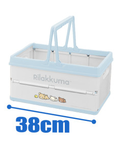 リラックマ　ＮＥＷ　ＢＡＳＩＣ　ＲＩＬＡＫＫＵＭＡ　折りたたみバスケット　Ｂ