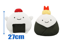 なんでもいきもの 具材のお帽子BIGぬいぐるみ（のりおにぎり