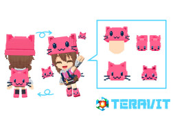 「テラビット」コラボ：ゲーム内スキンパーツ「トレタグッズ4種セット」