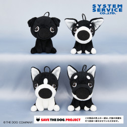 ＴＨＥ　ＤＯＧ　おすわりモノクロマスコット