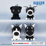 ＴＨＥ　ＤＯＧ　おすわりモノクロマスコット
