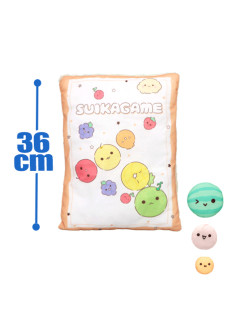 スイカゲーム　Ｄｅｓｉｇｎ　ｐｒｏｄｕｃｅｄ　ｂｙ　Ｓａｎｒｉｏ　マスコット付きクッション