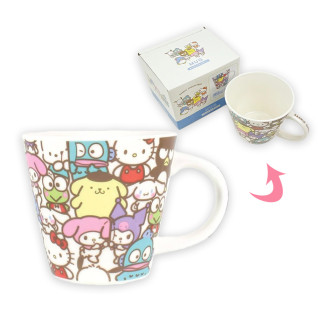サンリオマグカップ　みんなでぎゅうぎゅう
