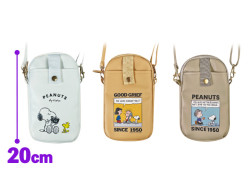 スヌーピースマホショルダーバッグ