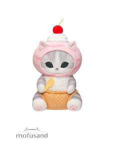 ｍｏｆｕｓａｎｄ　アイスにゃんＢＩＧぬいぐるみ　Ａ