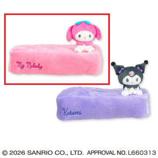 マイメロディ♡クロミ　マスコット付きおすわりティッシュボックスカバー　Ｂ