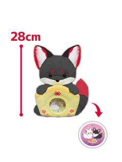 ちょコンとキツネぬいぐるみ時計　Ｂ