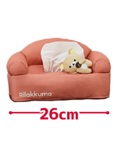 リラックマ　ＢＡＳＩＣ　ＲＩＬＡＫＫＵＭＡ　くつろぎソファ型ティッシュＢＯＸカバー　Ａ