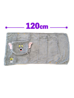 Tom & Jerry - 3-Way Blanket with Drawstring Pouch Ver.2 B