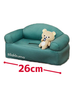 リラックマ　ＢＡＳＩＣ　ＲＩＬＡＫＫＵＭＡ　くつろぎソファ型ティッシュＢＯＸカバー　Ｂ