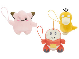 ポケットモンスター　ぐらぶらりんぬいぐるみ～ピッピ・コダック・ホゲータ～