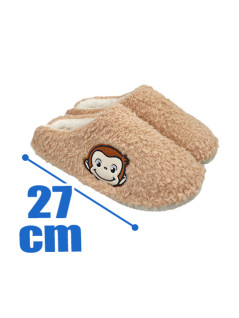 Curious George - Embroidered Room Slippers C