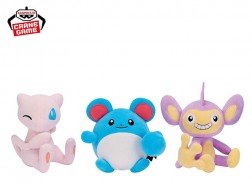 Pokemon - Look At My Tail! Plushy -Mew, Marill, Aipom-