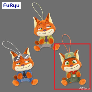 ズートピア　ＷＥ　ＬＯＶＥ　ＹＯＵ！　-Ｎｉｃｋ　Ｗｉｌｄｅ-　こてっとぺったんミニ　マスコット　Ｃ