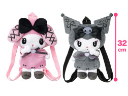 マイメロディ♡クロミ　真夜中のメロクロぬいぐるみリュック４