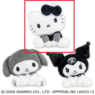 サンリオキャラクターズ　モノクロおすわりドールＢＩＧタイプ１　Ａ