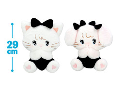 ｍｉｋｋｏ　ｃｈａｒａｃｔｅｒｓ　ＢＬＡＣＫ　ＲＩＢＢＯＮ　ＢＩＧぬいぐるみ～ムース＆キャミー～