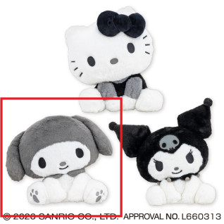 サンリオキャラクターズ　モノクロおすわりドールＢＩＧタイプ１　Ｃ