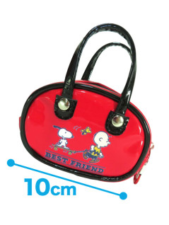 スヌーピーエナメルミニポーチ　Ｂ