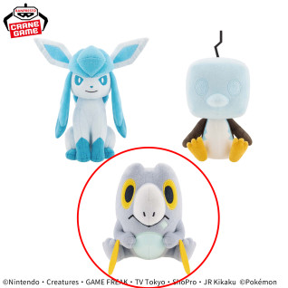 ポケットモンスター　ぬいぐるみ～グレイシア・コオリッポ（アイスフェイス）・セビエ～　Ｃ
