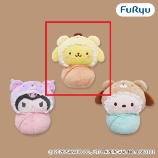 サンリオキャラクターズ　ラテクマベビーおくるみＢＩＧぬいぐるみｖｏｌ．２　Ｂ