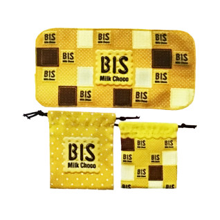 チロルチョコ　巾着付タオル　Ｆ