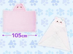 Fuwaneko Mew-chan Blanket with Hood