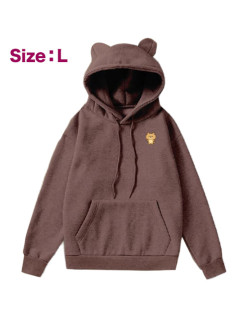 りるくまみみつきパーカー　Ａ