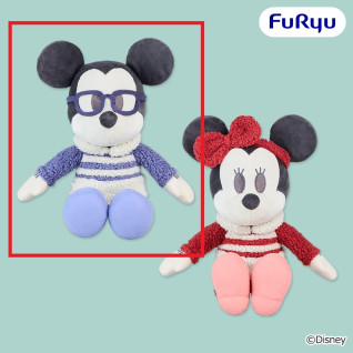 ミッキーマウス＆ミニーマウス　デココレ　もこもこパジャマＢＩＧぬいぐるみ　Ａ