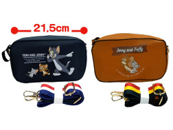 トム＆ジェリー　ワイドストラップショルダーバッグ