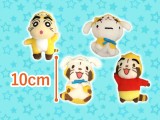 蠟筆小新&浣熊拉斯卡爾 玩偶掛飾（小白，拉斯卡爾B，野原新之助，拉斯卡爾D）