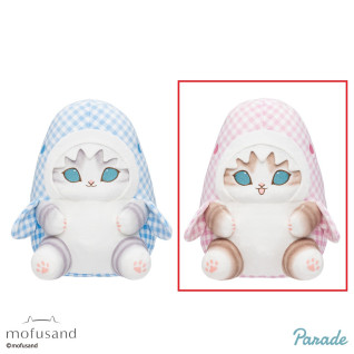 ｍｏｆｕｓａｎｄギンガムチェックサメにゃんＢＩＧぬいぐるみ　Ｂ
