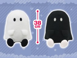 FANS - Black and White Ghost Plushy XL