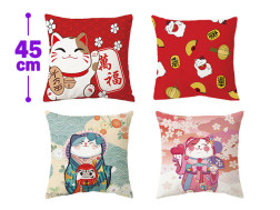 招き猫スクエアクッション