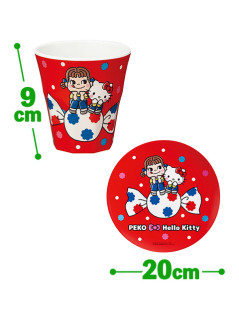 ペコちゃん×キティコラボ食器セット　