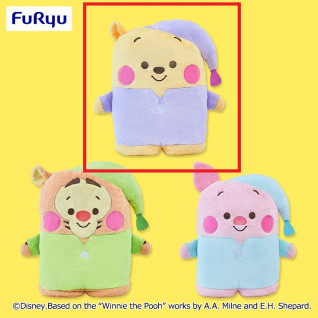 くまのプーさん　ハイパーＢＩＧ！ならべてどーみぃふれんずぬいぐるみ～パジャマスタイル～　Ａ