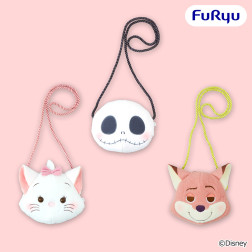 ディズニーキャラクター　ミルキーボア　ぬいぐるみポシェット～ジャック／ディズニーマリー／ニック～